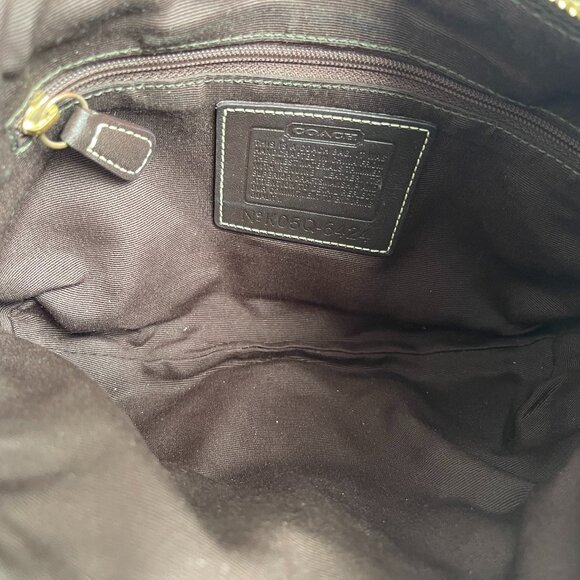 Coach Vintage Signature Jacquard w/ Metallic Detail Hobo Hand Bag - Preowned - Picture 8 of 10